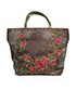 Beaded Floral Design Tote, back view